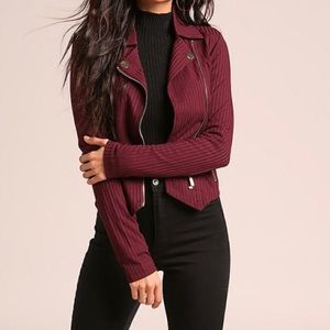 Ribbed Multi-Zip Military Jacket